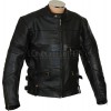 RTX Cruiser Vintage Black Leather Motorcycle  Jacket for Harley Style Biker
